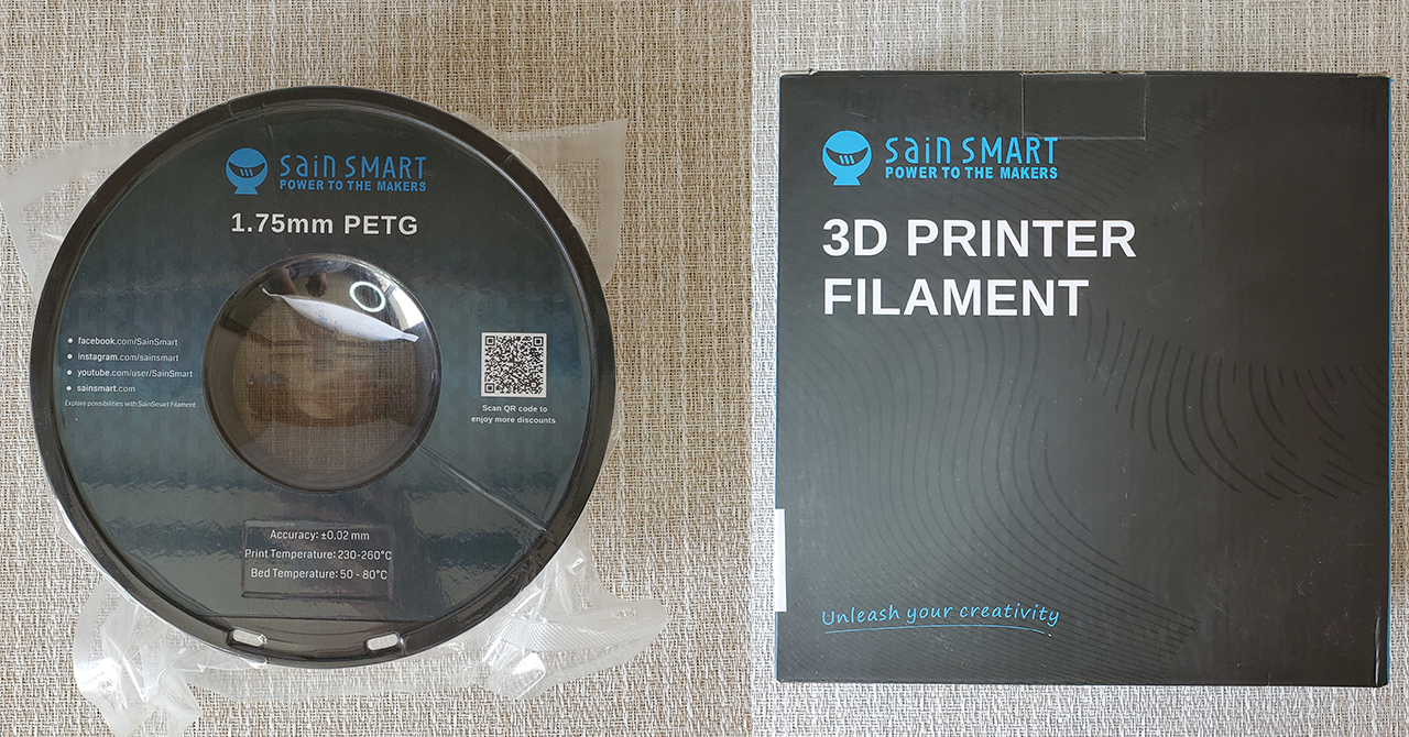 SainSmart 3Dプリンター PETG フィラメント クリア