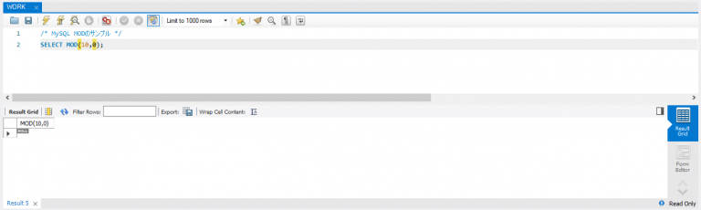 SQL道場 算術関数 MOD関数
